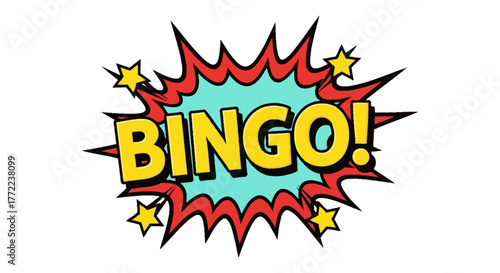 Comic Bingo Starburst Pop