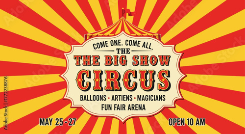 circus big show promo poster