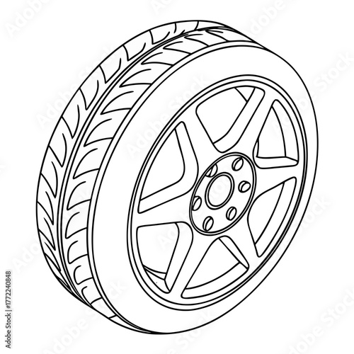 car wheel and tire