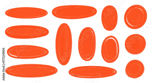 Stylized Red Blood Cells