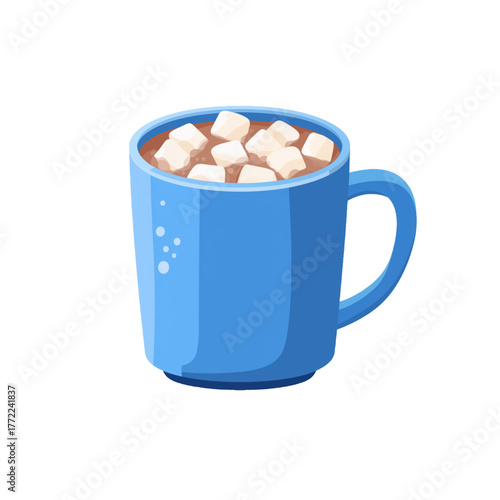 lat 2D icon vector illustrator of hot chocolate mug