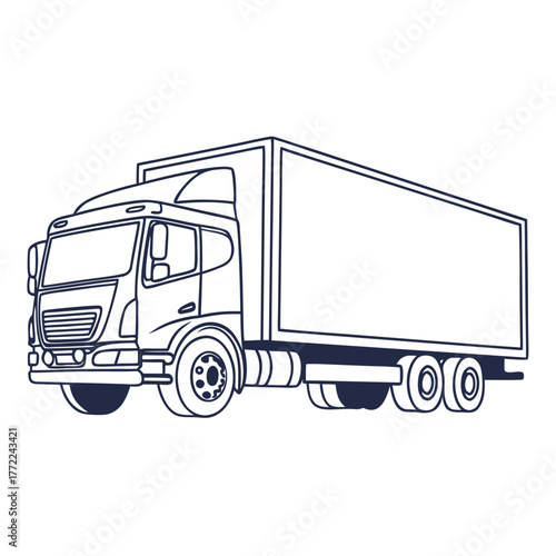 vector truck icon