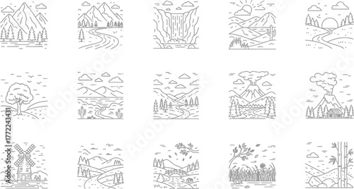 Landscape nature mountain tree river forest travel outdoor scenic tourism view