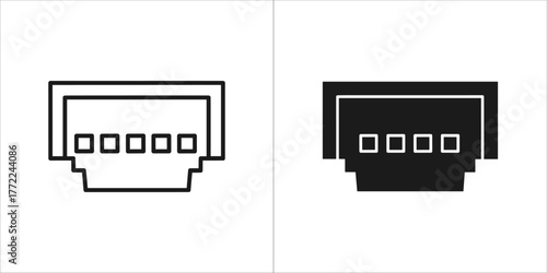 Connector icon for electronic device connection