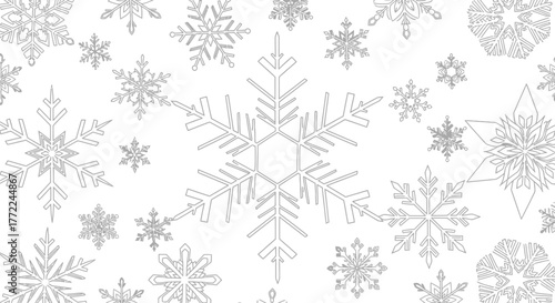 Snowflake winter christmas ice crystal snow frost holiday season pattern design art
