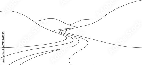 Road landscape mountains path travel journey adventure scenic nature outdoors way