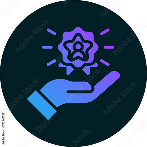 Loyal customer icon isolated on white background. vector illustration icon for business to consumer