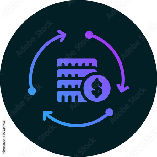 Currency icon isolated on white background. vector illustration icon for business to consumer
