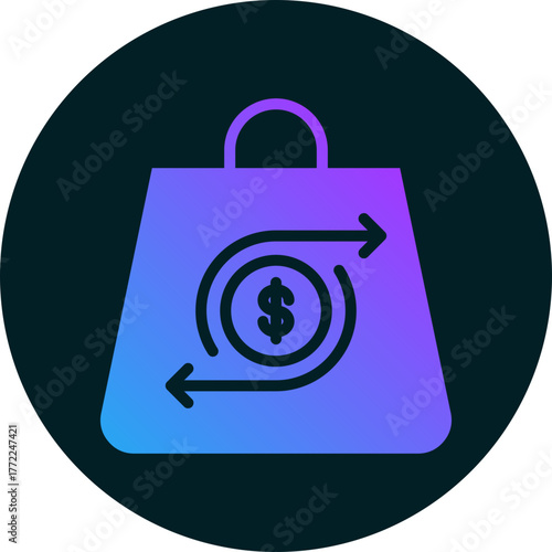 Purchasing icon isolated on white background. vector illustration icon for business to consumer