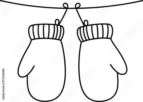 Winter mittens gloves warm clothing cold weather accessory fashion knitwear wool yarn