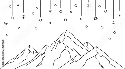 Mountain peaks snow winter landscape nature outdoors adventure travel tourism cold