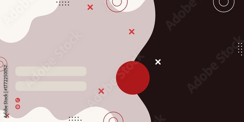 A clean, simple, and Orange-dominant design featuring a curved white section. It provides a minimal yet friendly appearance, ideal for consulting, education, or small businesses.