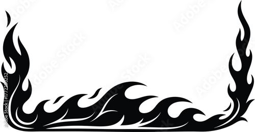 Blazing fire heat icon vector