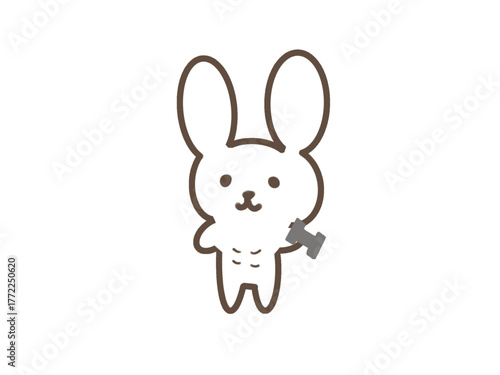 ジム　トレーナー　うさぎ　キャラクター