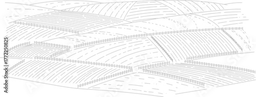 Farm fields agriculture landscape rural countryside farming land scenic nature view