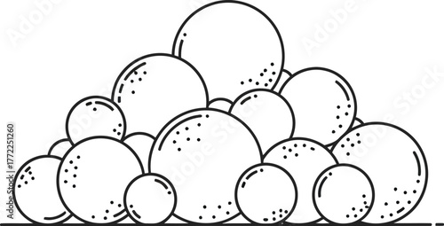 Bubbles foam water bath clean soap hygiene wash abstract graphic design art