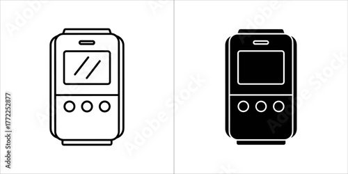 Walkie talkie icon in vector style design