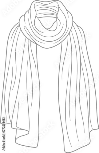 Scarf fashion accessory winter style clothing neckwear warmth elegant fabric soft