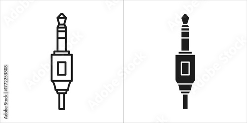 Audio jack icon, vector illustration design