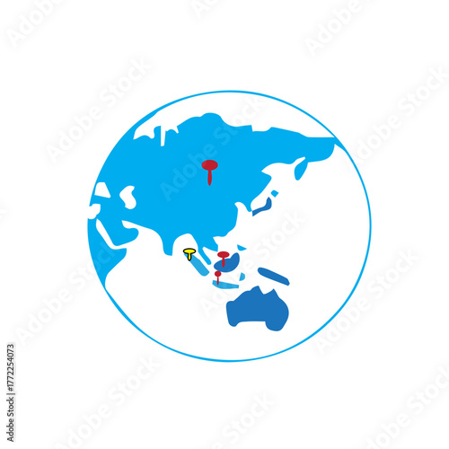 Global Location Pins