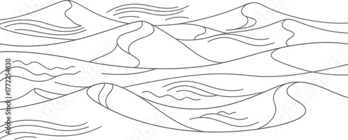 Desert dunes landscape sand nature travel arid wilderness scenic horizon adventure