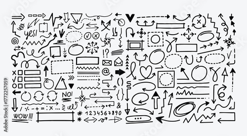 Hand Drawn Simple Arrow Set