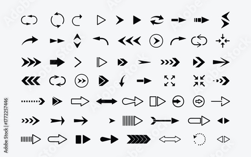 Clean Modern Arrow Symbol Set