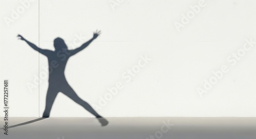 Silhouette of a person isolated on white background