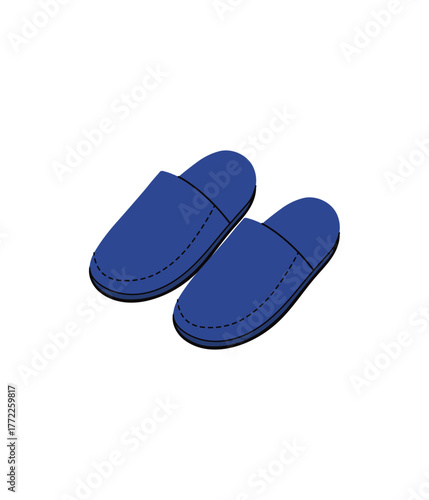 blue flip flops