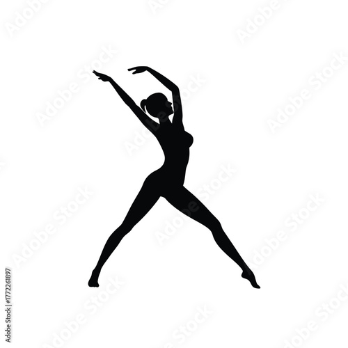 Woman Silhouette Stretching Silhouette Gymnastics Silhouette Yoga Silhouette