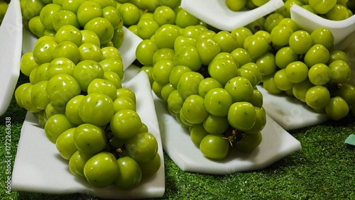 Shine muscat grape in market.