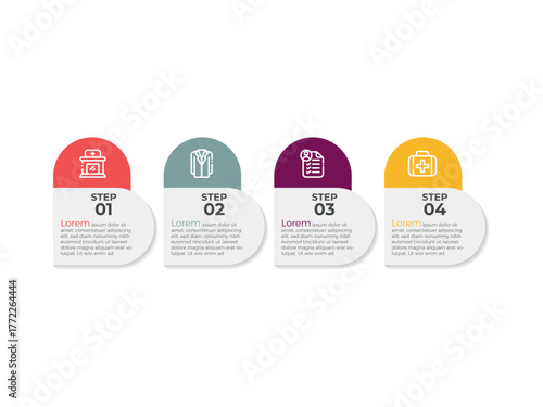 Business circle. timeline infographic icons designed for abstract background template milestone element modern diagram process technology digital marketing data presentation chart Vector