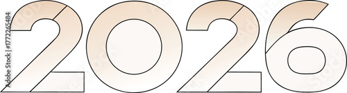 happy new year 2026 illustration