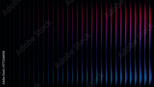 Abstract vertical lines gradient with shades of purple blue and red