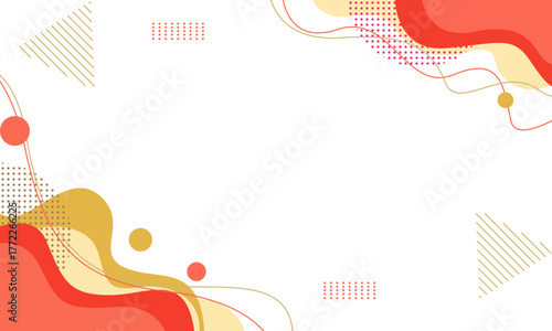 Abstract background with organic shapes and dots.
