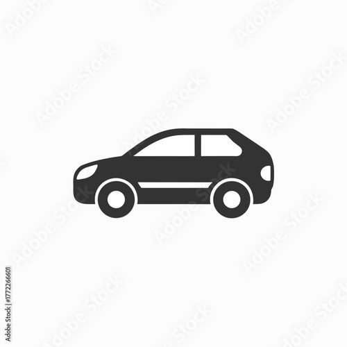  car icon silhoutte vector style template