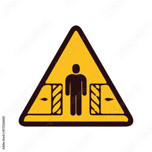 Road Warning Signs Set – Triangle Traffic Symbols and Caution Vector Illustration
