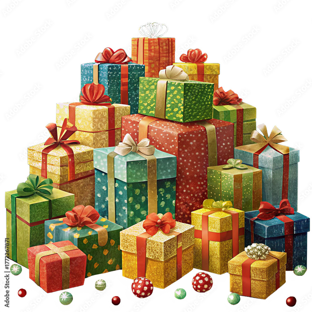 Obraz premium illustration png, christmas gift