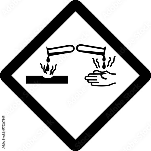GHS pictograms. Warning Hazard Hazardous Danger Dangerous Icon. Explosive Flammable Oxidizing Compressed Gas Corrosive Toxic Harmful Corrosive Environmentally Unsafe Vector Symbols.	