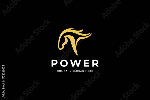 Beauty Horse Ranch Stable Stallion Logo design