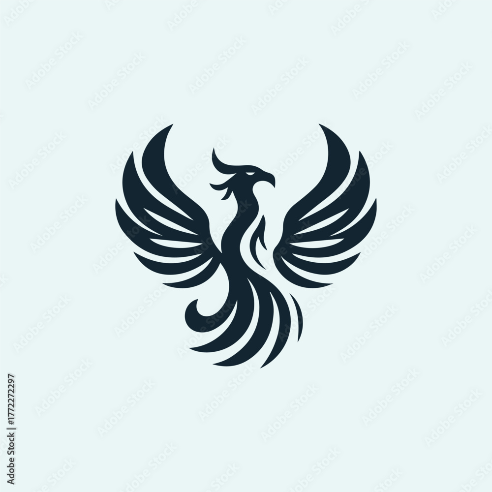 Obraz premium Heraldry Phoenix Logo