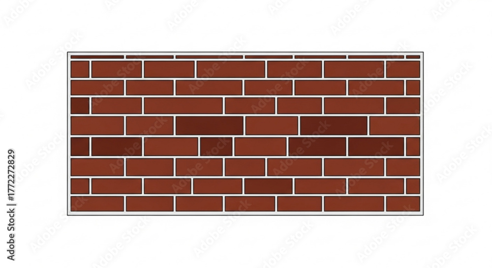 Obraz premium Brick wall texture background seamless pattern red brickwork masonry architecture construction design element