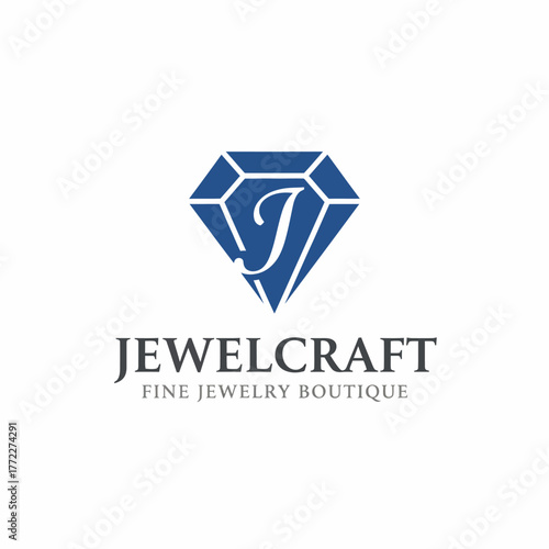 A diamond shaped graphic with a letter in the middle and text beneath it