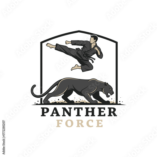 Panther Force Martial Arts and Training Emblem