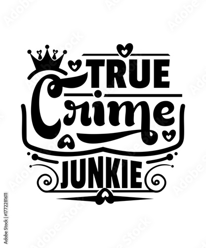 true crime junkie svg