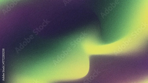 Abstract textured background of purple green and yellow hues