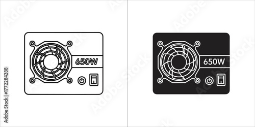 Power supply unit for desktop computer