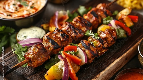 Seek kebab mughalai dish for starter