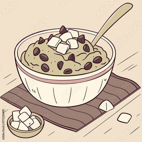 High angle view of cupcakes on table