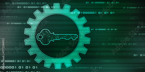 Digital key icon protecting data personal information. Data protection privacy Concept, Information privacy internet technology, Key to success or solution, Cyber Security Concept